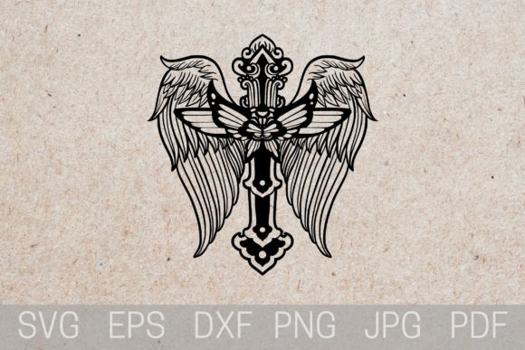 Christian Cross SVG Cricut, Butterfly Graphics for Crafts