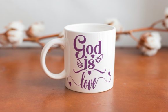 God is Love Christian Quotes: Graphics for Crafts