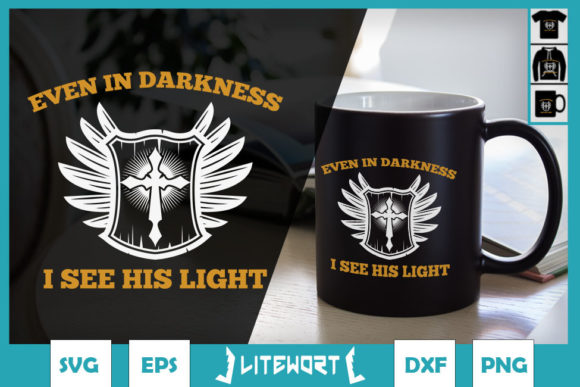 Jesus in Darkness I See His Light: Graphics for Crafts