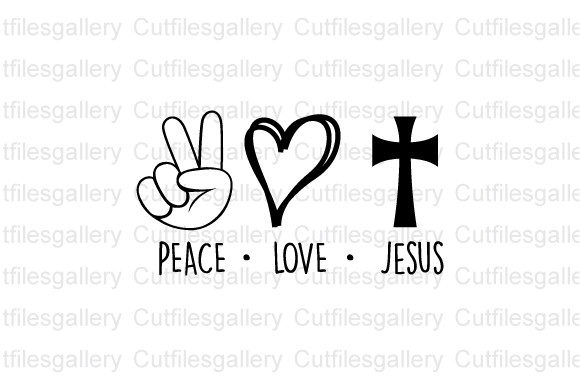 Peace Love Jesus SVG: Graphics & Crafts Asset Review