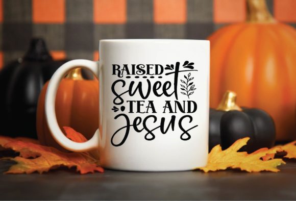 Raised Sweet Tea and Jesus SVG for Crafts & Graphics